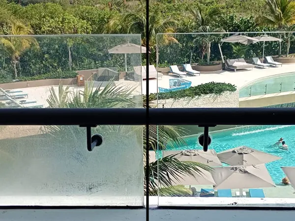 mpieza profesional de cristales exteriores recuperación de transparencia en Cancún